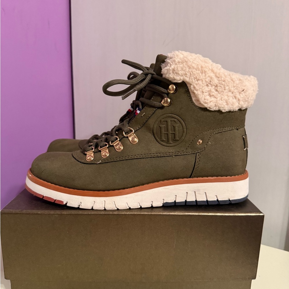 Tommy Hilfiger Tw Hadley Green lace up boots